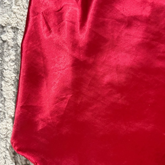 Vintage secret treasures red satin sexy slip dress size M - Picture 3 of 7